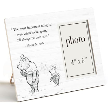 Pooh Bear Quote Picture Frame, Encouragement Gifts for Kids - color: Apart