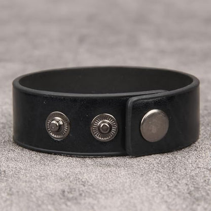 GelConnie Leather Cuff Bracelet Punk Braided Bracelets Rock Leather Wristbands Faux Mens Leather Bracelet Gothic Viking Bangle Adjustable Wrap Bracelet for Women,Men - color: Black Leather Wrist Bands