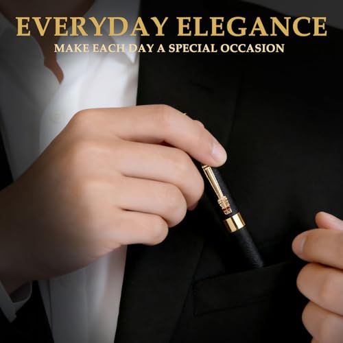 Nice pens for writing | Nice Rollerball Pens with Dragon Design, Elegant Gift Pen,for Men & Women Office & Signature Writing Pen, Refillable Black Ink Business Pen (Black) - color: Black