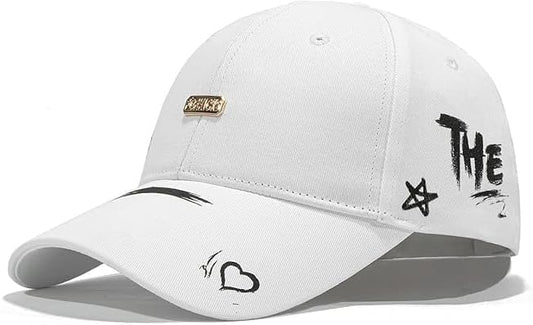 Baseball Cap for Women Men - Adjustable Size Hat - color: Soft White