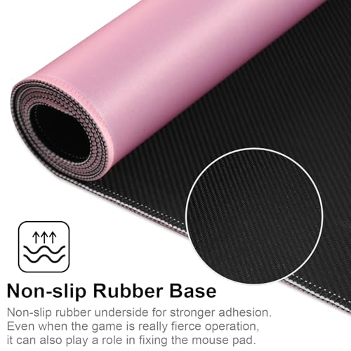 XXL Gaming Mouse Pad 35.4x15.7 Professional Large Mouse Pad & Computer Game Mouse Mat-90x40 Pinkus - color: Pinkus, size: 35.4L x 15.7W inches