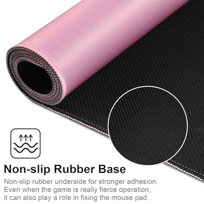 XXL Gaming Mouse Pad 35.4x15.7 Professional Large Mouse Pad & Computer Game Mouse Mat-90x40 Pinkus - color: Pinkus, size: 35.4L x 15.7W inches
