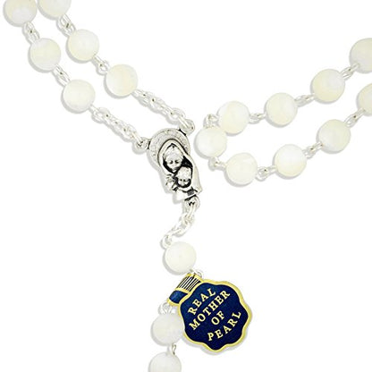 Vatican Imports Beautiful Mother of Pearl Rosary