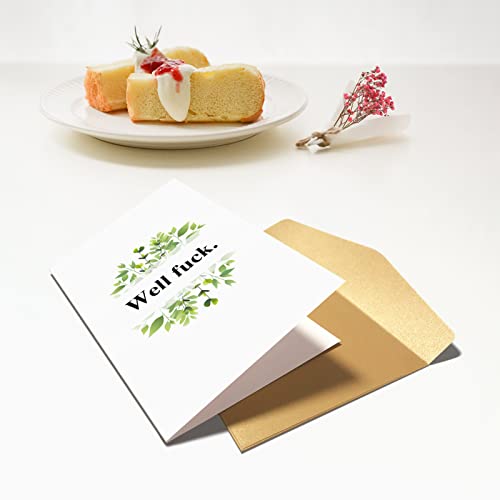 Funny Well F Get Well Soon Card, Sorry for Your Loss Card, Sympathy Card - color: Well Fuck