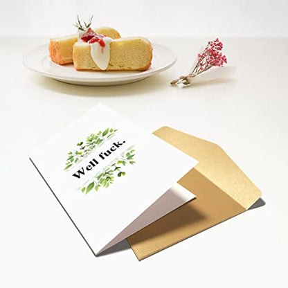 Funny Well F Get Well Soon Card, Sorry for Your Loss Card, Sympathy Card - color: Well Fuck