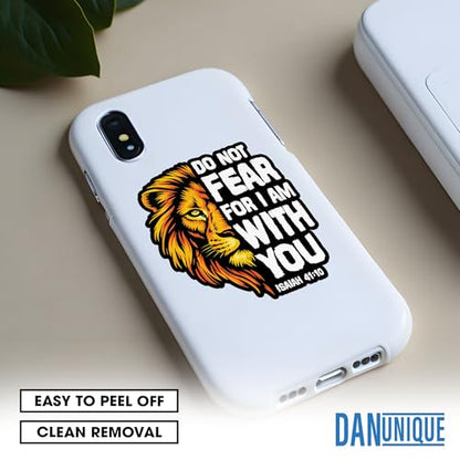 (3Pcs-2") Do Not Fear for I Am with You Stickers, Isaiah 41:10 - size: 2 Inches