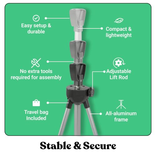 T-SIGN Tripod X Banner Stands - Adjustable 23”x63” to 32”x78” Banner Holder - size: 2 Pack