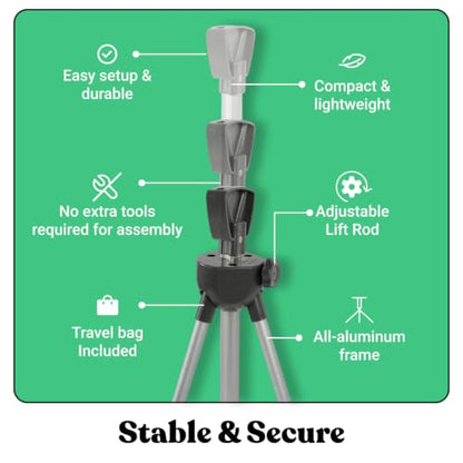 T-SIGN Tripod X Banner Stands - Adjustable 23”x63” to 32”x78” Banner Holder - size: 2 Pack