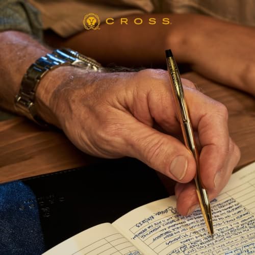 Cross Classic Century 23KT Gold Ballpoint Pen, Medium Point, Black Ink - color: Gold