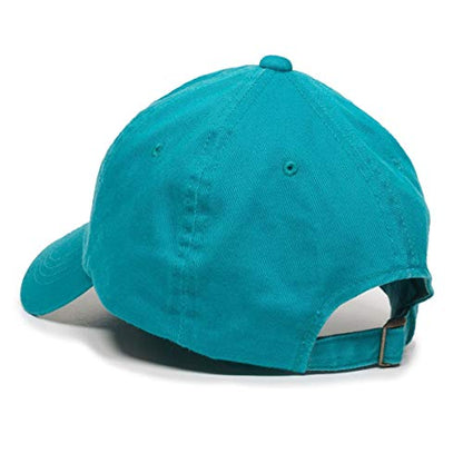 Praying Hands with Cross Baseball Cap Embroidered Cotton Adjustable Dad Hat - color: Teal