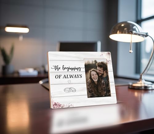 The Beginning of Always Engagement Photo Frame - color: couple 2