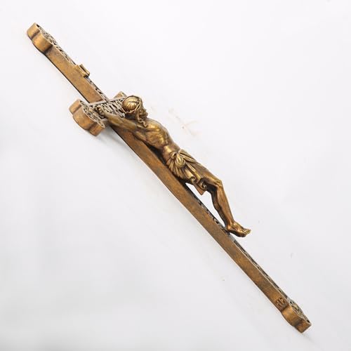 BC Catholic Crucifix Wall Cross 12" H Jesus Cross for Wall