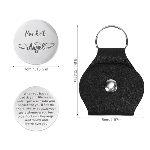 Mikovivi Pocket Angel Hug Coin Token Keychain