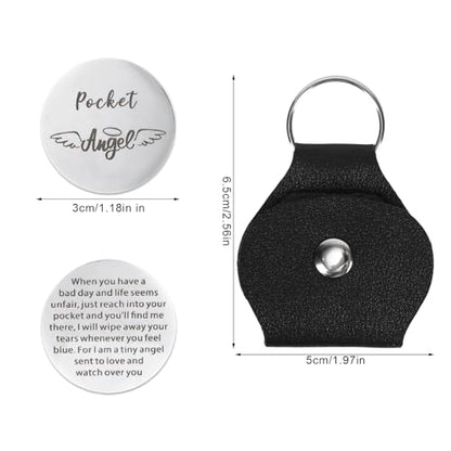 Mikovivi Pocket Angel Hug Coin Token Keychain