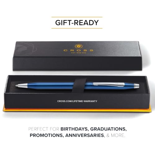 Cross Classic Century Cobalt Blue Diamond Ballpoint Pen, Black Ink - color: Cobalt Blue