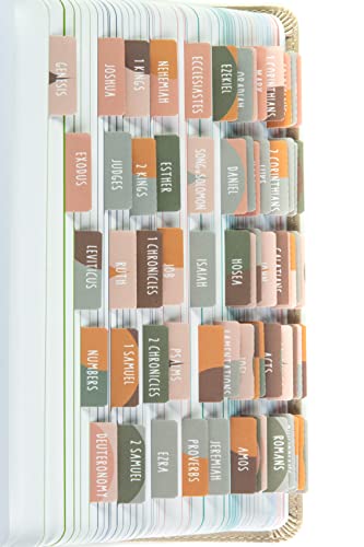 DiverseBee Laminated Bible Tabs for Women and Men (Sunset) - color: Sunset