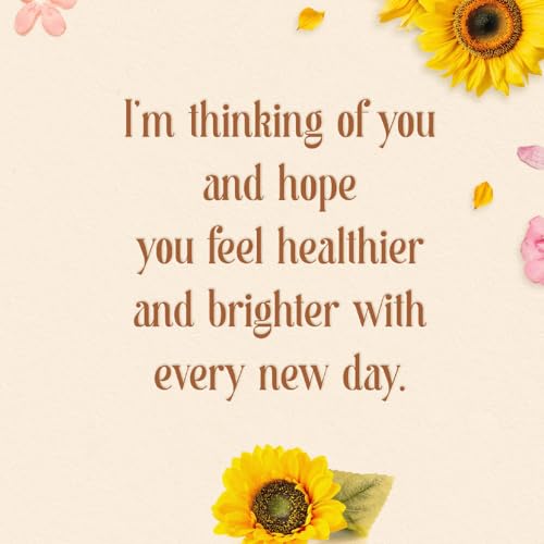 Prime Greetings Get Well Soon Card, Made in America, Thick Card Stock with Premium Envelope Packaged in a Reusable Presentation Mailer, Eco-Friendly, 5in x 7.75in