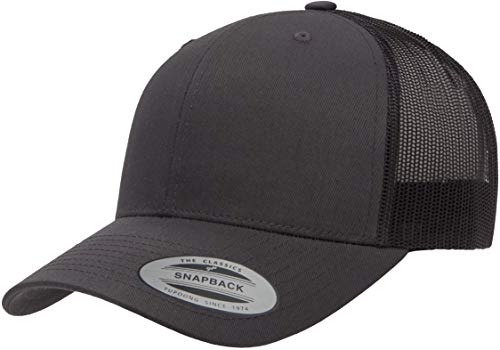 Yupoong Yp Classics Retro Trucker Cap - color: Charcoal, size: One Size, style: Single