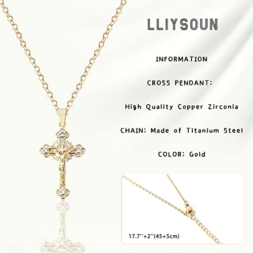 Cross Pendant Necklace for Women Jewelry Gold Cross Necklaces for Women Cross Necklace Minimalist Trendy Jewelry Valentines Day - style: CN8