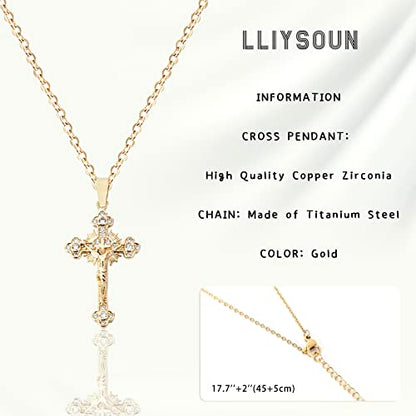 Cross Pendant Necklace for Women Jewelry Gold Cross Necklaces for Women Cross Necklace Minimalist Trendy Jewelry Valentines Day - style: CN8