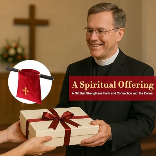 Church Tithe Offering Bags with Wooden Handles,Offering Baskets for Church with Handles for Churches Communion Supplies,Collection Basket for Church Offerings Accessories
