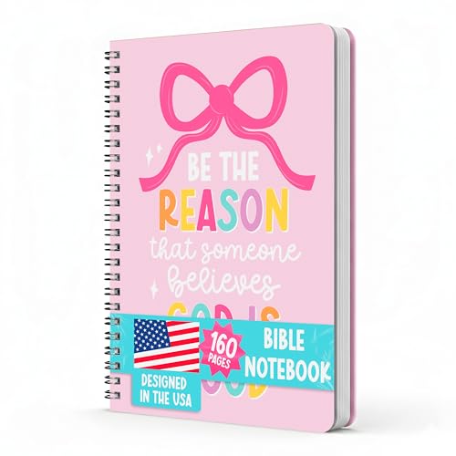 Christian Journals for Women - Bible Notebook for Note Taking - style: Pink Pastel