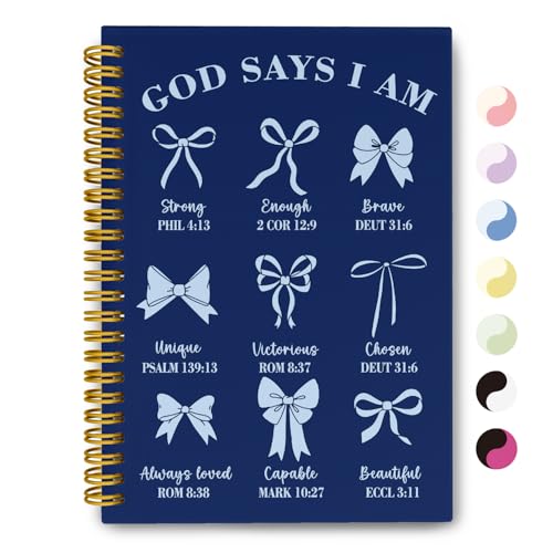 THDSE Navy Blue Bible Journal for Women, Christian Prayer Notebook - color: NavyBlue