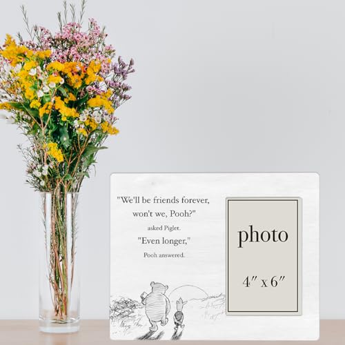 Pooh Bear Picture Frame, Friendship Gifts for Friends Besties - color: Friends