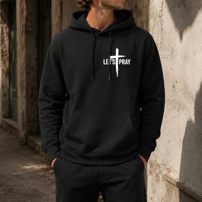 Christian Sweatshirts For Women Need Prayer Tap My Shoulder Hoodie Sweater - color: Black-1, size: 3X-Large