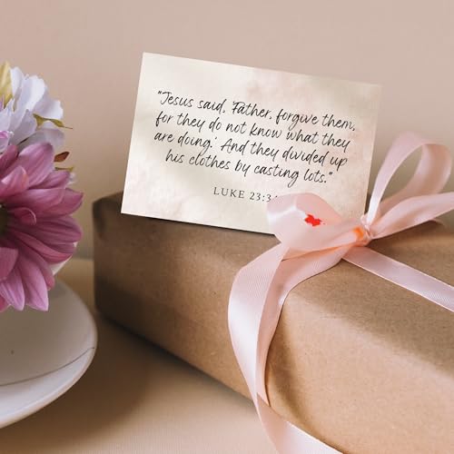 Bible Verse Cards, 60 Scripture Cards with Bible Verses - color: Watercolor
