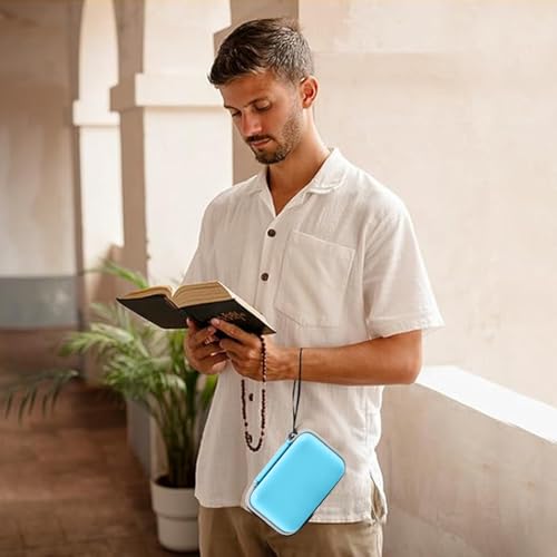 Leayjeen Travel Carry Case for Audio Bible Player - Blue - color: Blue