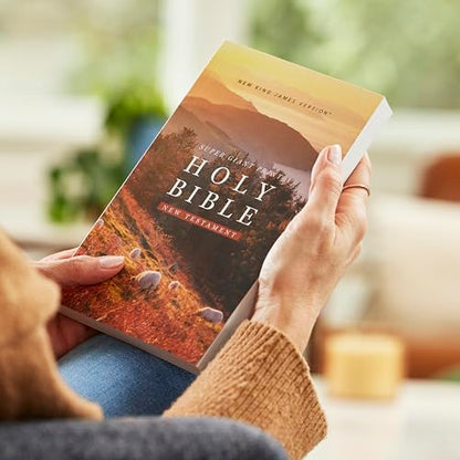 NKJV Super Giant Print New Testament, Softcover, Red Letter, Comfort Print