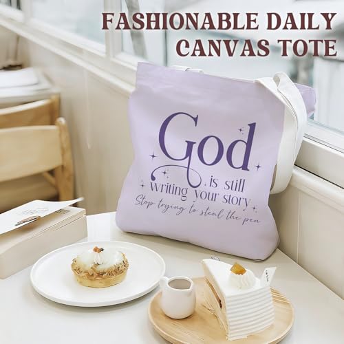 Bible Tote Bags Cute Christian Preppy Canvas Tote Bag Christian Gifts for Women Reusable Shopping Bags(Parent) - color: Bible-8