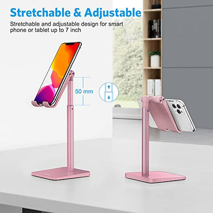 OMOTON CA02 Cell Phone Stand with Charging Hole for Desk Rose Gold - color: Rosegold
