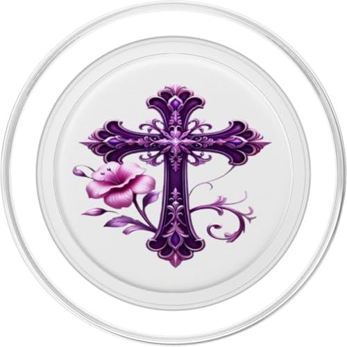 Elegant Cross Phone Stand Grip For Smart Phone And Tablets PopSockets PopGrip for MagSafe - style: Magnetic PopGrip