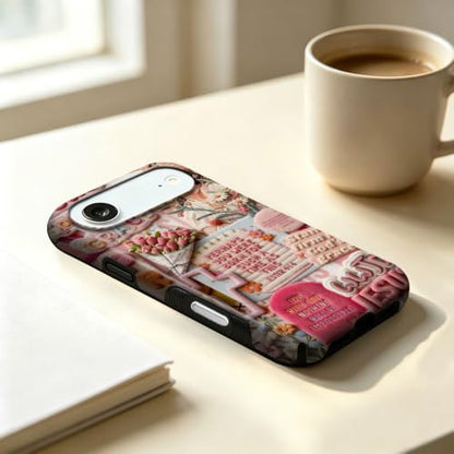 Compatible with iPhone 17 Air Case,Wireless Charging Compatible,Patented 2‑in‑1 Dual‑Layer Protection, Hot Transfer Print Hard Shell Cover - Bible Verse Aesthetics - color: Bible verse aesthetics, size: iPhone 17 Air
