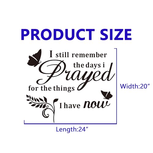 VODOE Prayer Wall Stickers for Bedroom: - color: Prayed, size: Large