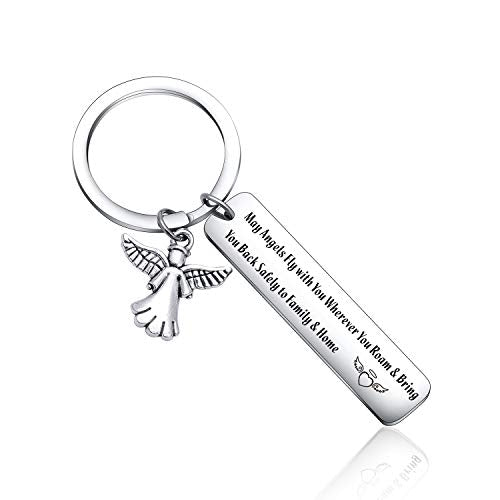 Keytells New Driver Gifts Keychain, Travel Keychain For Pilot, Flight Attendant Gifts