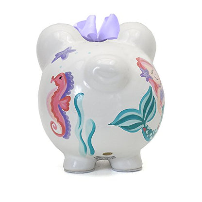 Child to Cherish Ceramic Piggy Bank for Girls, Mermaid - color: Mermaid