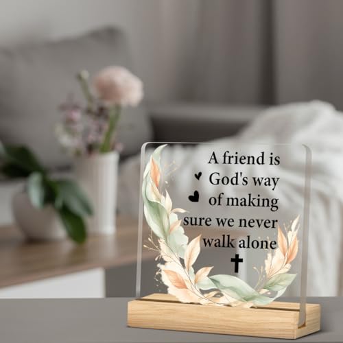 Friendship Decor Positive Quotes Acrylic Desk Sign - color: M60A04