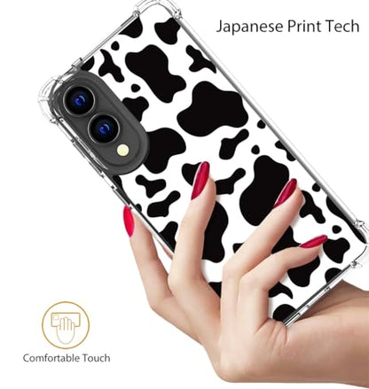 for Samsung Galaxy S25 Edge Case - Black Cow Print - color: Black Cow Print, size: Galaxy S25 Edge