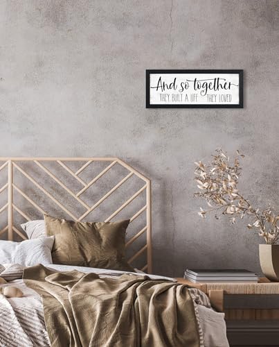 And So Together They Built a Life They Loved Sign Wall Decor 6" x 14.5" - color: And So Together They Built a Life They Loved