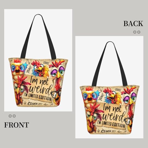 Bible Tote Bags for Women Christian Gifts Religious Church Shoulder Bag - color: Chicken