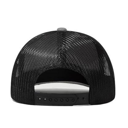 Unisex Embroidered 3 Nails Cross Hats for Men and Women,One Size Fits Most - color: 3 Nails Cross Trucker Hat Grey Black