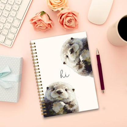 Cute Sea Otter Notebook Journal Gifts for Women Girls Kids School A5 - color: SeaOtter