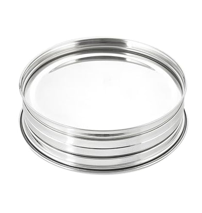 VJR Communion Tray for Churches with Lid, 33-Cup Stainless Steel Communion Set with Reusable Cups, Stackable Church Communion Serving Tray with Bread & Drink Plate, Silver, Rust Resistant - style: Bread only tray without lid