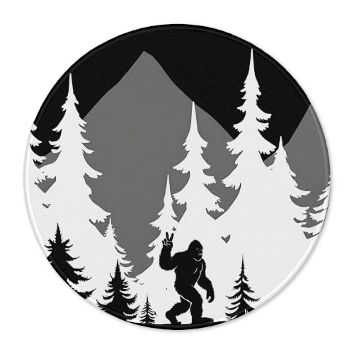 Bigfoot Mouse Pad 7.9x7.9 Inch,Sasquatch Camping Lover Gifts for Women Men, Funny Bigfoot Mousepad for Desk Home Office Computers Laptop Accessories, Funny Office Decor - color: Cute Sloth 36A