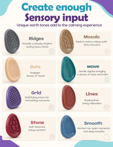KLT Fidget Toys Bulk for Adults: 100 Pack Sensory Worry Stone