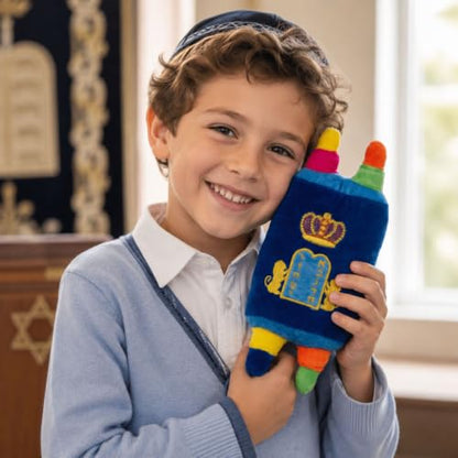 Rite Lite My Soft Torah Plush Toy Shabbat Gifts Educational Judaica Shabbos Hebrew Simchat Jewish Gifts Fun & Educational Party Favors | Ideal for Play, Learning, & Celebrating Jewish Traditions 8" H - size: Small