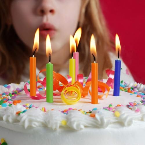 100 Pack 4 Inch Multicolor Taper Chime Candles - color: colours-4"100pcs